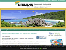 Tablet Screenshot of neumann-reisen.de